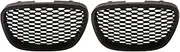 1/2PCS Front Honeycomb Grill Mesh Badgeless Grille Compatible With Seat Leon MK2 1P 2006-2009 Models Front Bumper Grill Intake Cover Parts A(2PC)