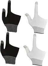 SEWACC 2Pairs Graphene Touchscreen Gaming Gloves for Mobile Games Breathable Finger Sleeves Comfortable and Lightweight Design for Gamers