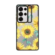 Galaxy S25 Ultra Impact Ring Stand Case Sunflowers