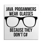 Java Progammers Wear Glasses C# Casual Smart Refridgerator Kitchen fridge Magnet