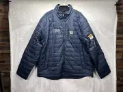 XL CARHARTT MEN'S RAIN DEFENDER® INSULATED JACKET RELAXED FIT Navy 102208-I26