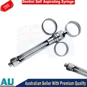 Dental Anesthetic Aspirating Cartridge Syringe 1.8 ml Syringes Three Ring New
