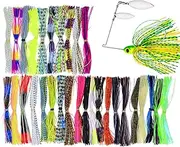 Bass Spinner Baits - Jig Skirt Replacement, Fishing Lure Skirt | 30 Bundles Silicone Bait Kit Fishing Lere Skirts, Replacement Fishing Skirts For Outdoor Activities, Seco