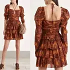 House of Harlow 1960 x Revolve boho ruffle tiered long sleeve dress size medium