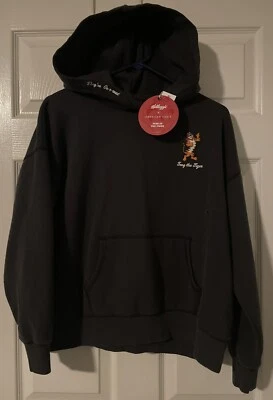 American Eagle x Kellogg’s Tony the Tiger Pullover Hoodie Womens XS Black NWT