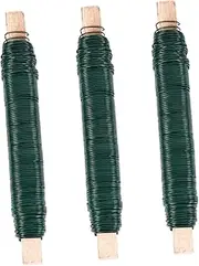 3pcs Iron Wire DIY Crafts Wire Bouquet Binding Wires Simulation Flower Stems Flexible DIY Tie Wires Gardening Bundle Wires Flower Bouquet Binding Ties Bendable Stick