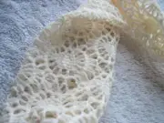 Goody Cream Vintage Lace Headwrap Soft Fabric Crotchet Head Band Breathe Stretch