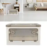 Collapsible Storage Bins, Folding Plastic Storage Box, Small Stackable Storag...