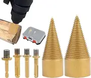 Wood Log Splitting Drill Bit,6X Drill Wood Log Splitter Bit - Household Electric Split Cones Wood Splitter Drill Bits for Wood Working