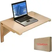 Folding Wall-Mounted Table,Kitchen Dining Desk Multi-Use Child Learning Table Floating Laptop Fold Down Desk Home Office,100x60cm
