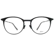Brioni Eyeglasses Frames BR0012O 001 Black Round Full Rim Titanium 51-19-145