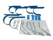 HAP SYSTEM 6" (6)Surface Mount Pipe Hangers+Locking System+(4)Tool Carrier Clips