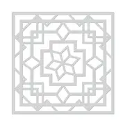 Hero Arts Art Deco Lotus Stencil