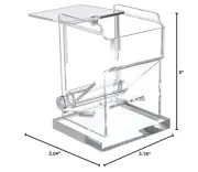 Carlisle TP10007 Restaurant Style Clear Plastic Toothpick Dispenser New