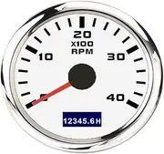 ZFGVGNMTYA 3K-8K RPM 52mm Pointer Tachometer Tacho Meter Gauge with Red Backlight for Car Marine Boat Yacht RV 9-30V Motorcycle Accessories Car Tachometer(4000 RPM WS)