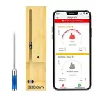 Stainless Steel Bluetooth Meat Thermometer with APP Control & Accurate Readings