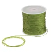1mm Nylon Satin Cord 109 Yards Bracelet String Beading Thread, Green