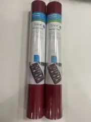 Cricut Premium Vinyl Bundle of 2 ROLLS Removable Matte Each Roll 12” X 48” Wine
