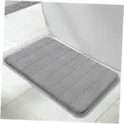 Memory Foam Bath Mat, Super Soft Absorbent Bathroom Rug Non 31.5" x 20" Grey