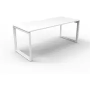 RAPIDLINE DELUXE LOOP LEG WORKSTATION Single Sided No Screen 1 Person W1200 x D750 x H730mm Natural White/White