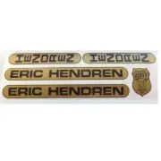 Hendren decals for retro vintage road bicycle restoration