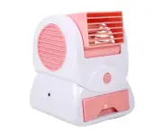 Mini Usb Desk Bladeless Fragrance Cooling Fan Battery Powered Handheld Air Conditioner Red