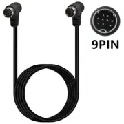 Angle 90° mini din 9PIN Male to Male 9p S-Video Cable Extender Cord Plug Adapter