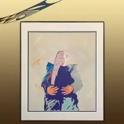 Framed Norman Akers Original "Dreaming of the Bird" Painting