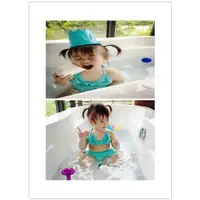 在飛比找蝦皮購物優惠-韓版超軟女寶網紗蕾絲荷葉比基尼三件組兒童分體泳衣蕾絲泳裝附帽