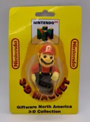 Super Mario 64 1997 Vintage 3D/3-D MAGNET! Nintendo 64/N64/Rare/NIP