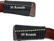 Rifle Stock Ammo Holder, Tactical Buttstock Shell Holder Cartridge Ammo Carrier for .22LR 10/22 .17 5.7x28 .Cal 5.56mm