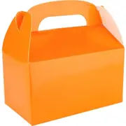 Orange Lolly/Treat Boxes with Handle (Pack of 6)