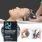 Men's Grey Coverage Bar Shampoo Hair Darkening Black Soap for Grey Hair Cover !