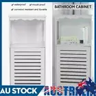 Storage Cabinet Bathroom Cabinet Freestanding Cupboard Organiser 80cm White