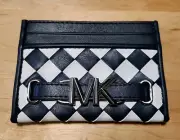 Michael Kors Reed Large MK Logo Credit Card Holder Wallet - NAVY NWT