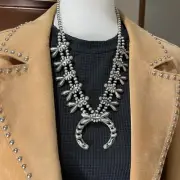 Navajo sterling silver squash blossom necklace Emerson Delgarito