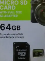 High Endurance 64GB UHS Speed Class 3 microSDXC Memory Card with Adapter