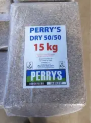 Perry's 50/50 Dry 15kg Wheaten Lucerne Chaff Horse Food Equine Feed Molasses