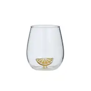 Coast to Coast Lemon Slice Glass Tumbler 8.5 x 10cm