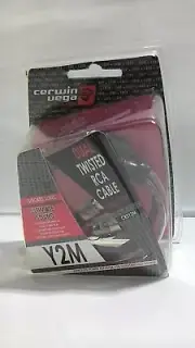 Cerwin-Vega CRSY2F 1-Feet Dual Twisted RCA Metal Cable (TL4)