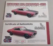 1/18 Holden HQ Monaro GTS, COA Only, Classic's Carlectables