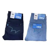 在飛比找蝦皮購物優惠-EDWIN愛德恩EDGE彈性水藍雙車線口袋窄管牛仔褲(含加大
