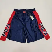 Fila Ldoovica Red Blue Activewear Shorts Women's Small New With Tags