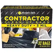 Member's Mark Member's Mark Commercial Contractor Clean-up Trash Bags (42 Gal.,