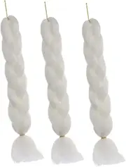 VINTORKY 3pcs Braids Hair Extensions Fashionable Synthetic Hairpieces for Daily Party Halloween Cosplay Faux Hair with Fine Workmanship and Stylish Design