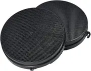 2 x AllSpares activated carbon filters for cooker hoods, suitable for Falmec No. 6/103050091 / 114163, Airlux CR2000, diameter 168 mm, round carbon filter for recirculation extractor hood, alternative