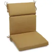 Blazing Needles Spun Polyester Outdoor Seat/Back Chair Cushion Wheat