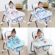 Child Apron Bib Baby Mess-proof Feeding Bib Smock 2-in-1 Highchair Table Cover
