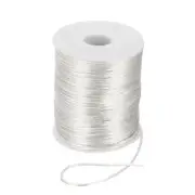 2mm x 110 Yard Nylon Satin String Cord Beading Knotting Cord White