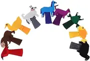 9pcs Felt Animal Hand Puppets Set Soft Storytelling Toys for Toddlers Educational for Boys and Girls